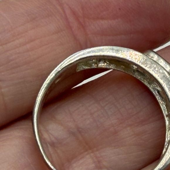 Vintage 925 Silver Ring with Aquamarine Stone - Picture 3 of 5